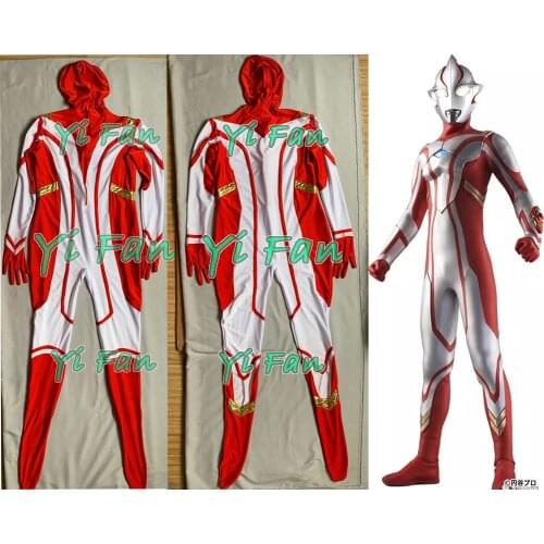 Ultraman Cosplay Costume Spandex Zentai Suit Adults Kids Halloween Ultraman Superhero Bodysuit Boys