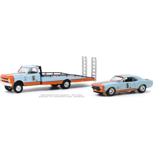 GreenLight Car 1:64 1967 Chevys Chevrolet gulf Collection Metal Die-cast Simulation Model Cars Toys
