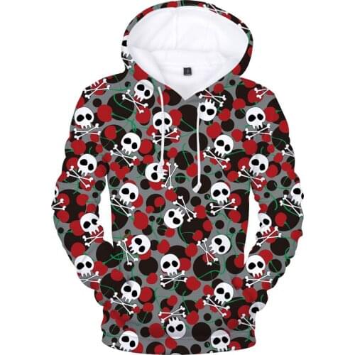 3D Skull Headr Men Hoodies Sweatshirts 3D Printed Fashion Hip HOP Hoodies Novelty Streetwear Hooded Boys Autumn Cool Tracksuits