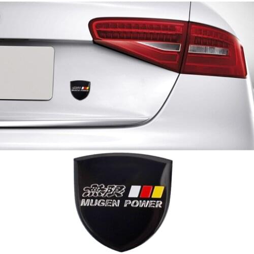 Car Decoration Emblem Sticker Mugen Decal for Honda Fit Accord CRV Jazz Civic Pilot Dio Vezel HRV Jade Insight Accessories Auto