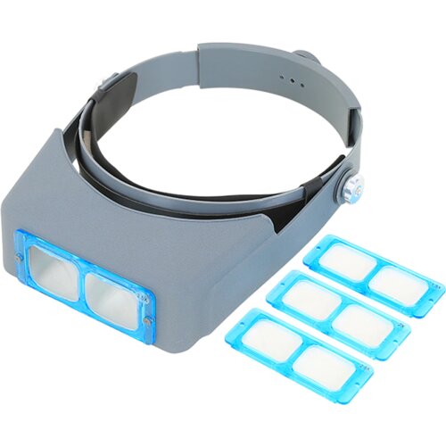 Head Wearing Magnifier Glasses Loupes 1.5X/2X/2.5X/3.5X Lens Observation Magnifying Headband Eyewear for Reading Repair