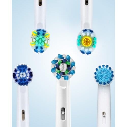 Electric Toothbrush Heads for Oral B Spare parts Adults toothbrush attachments Cross action replaceable brush head 8pcs / pack