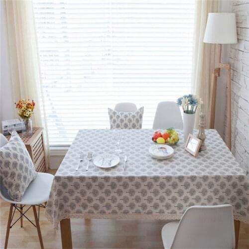 Nordic Tree Printed Tablecloth Coffee Table Cloth Cover Christmas Dining Party Home Decor Tablecloth