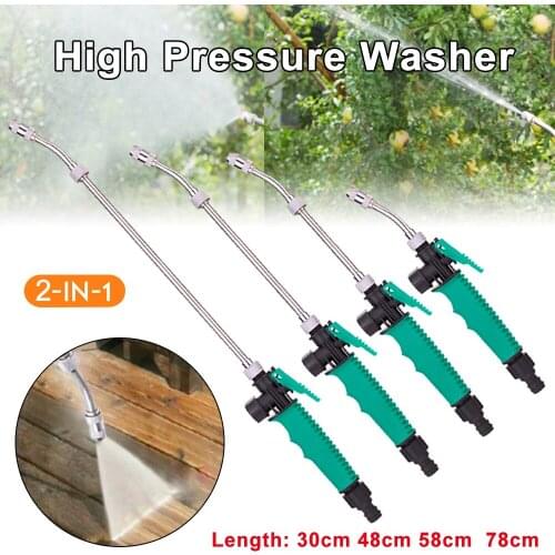 New Multifuncional High Pressure Power Water Gun Spray Nozzle Car Wash Garden Watering Irrigation Cleaning Tool30/48/58/78CM