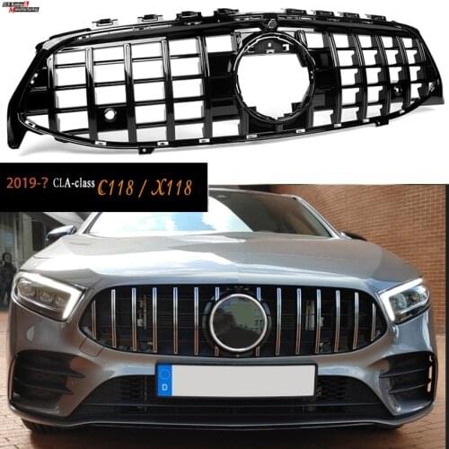 Panamericana Style ABS Black Grille for Mercedes 2020+ CLA Class C118 (4-Door Coupe) X118 (Shooting Brake)
