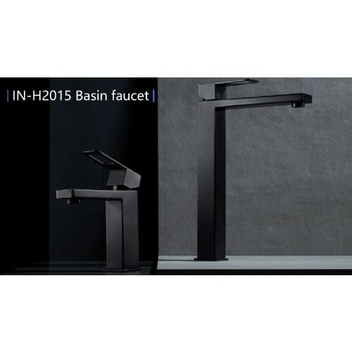 Single handle taps one hole waterfall mixer stainless steel sink tap bathroom face wash basin faucet