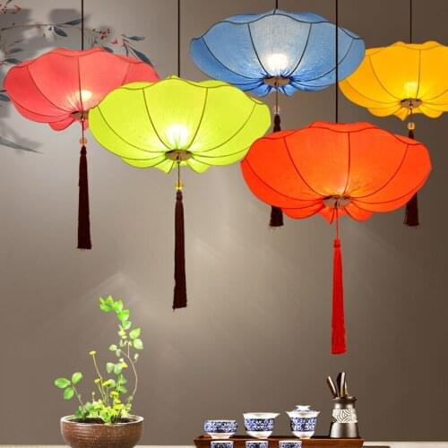 Chinese Style Lantern Wedding Corridor Restaurant Hot Pot Shop Antique Cloth Chandelier Christmas Wedding Decoration