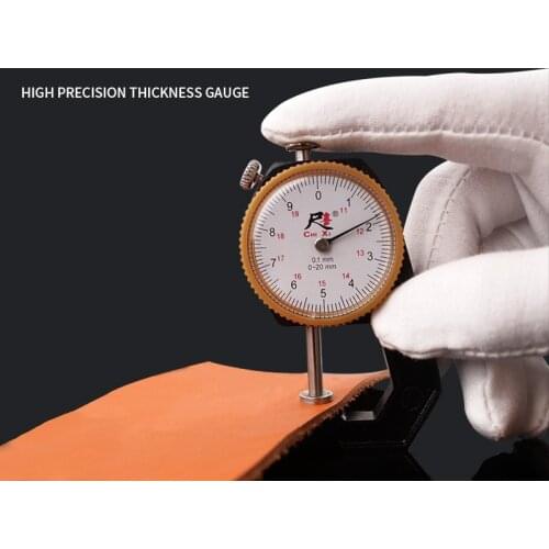 0-10/20Range Pointed Flat High Precision Thickness Gauge Manual Leather DIY Art Goods Professional Tools Accessories NEW Quality