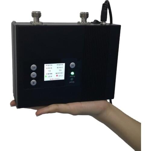 Real-time outpower show 23dBm GSM900 LTE 4G 1800MHz Dual Band Smart Mobile Signal Booster 3G 4G Amplifier