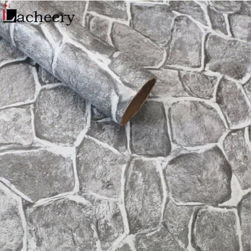 Vinyl Decorative Wallpaper Creative Design Retro Brick Pattern Self-adhesive Film for Bedroom Dormitory Renovation Wall Stickers