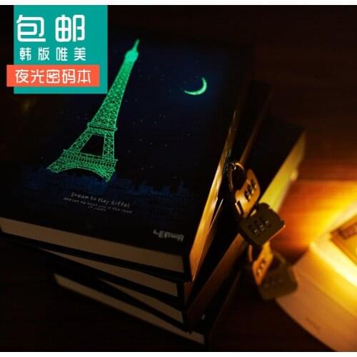 High Quality Creative Retro The Paris Eiffel Tower Code Book With lock noctilucent with an box
