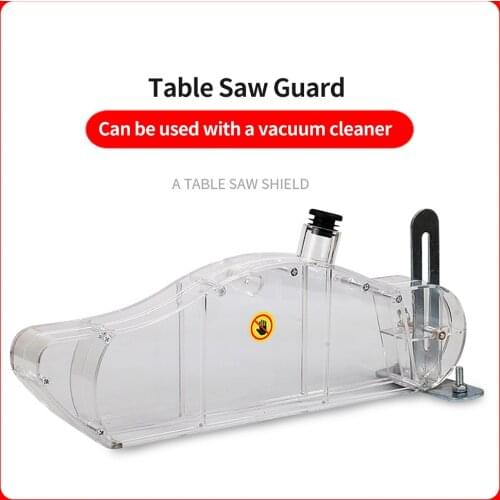 DIY Table saw Dust cover protective cover Woodworking Shell Transparent connectable vacuum cleaner Safety Stand Anti Dust