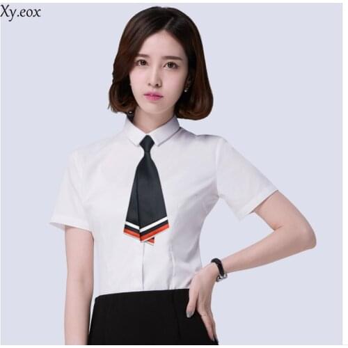 Ladies student sailor suit JK collar flower stewardess bank staff work accessories knife type double collar flower small tie