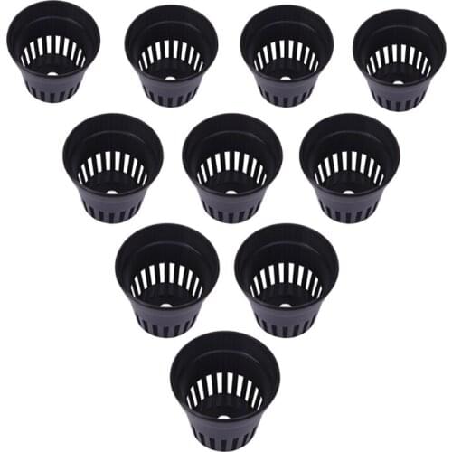 10pcs Plastic Pot Baskets Aquarium Aquatic Water Plant Grass Cultivate Planting