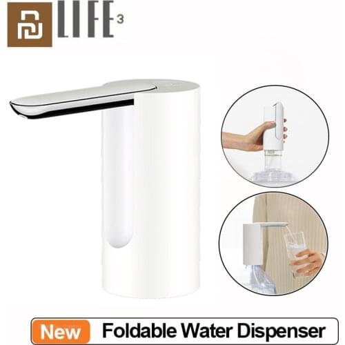 3life Foldable Electric Water Dispenser Type-C Rechargeable Button Control Portable Mini Automatic Water Pump Long Battery Life