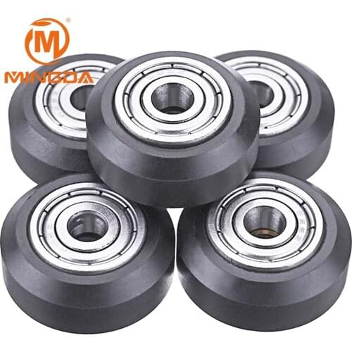 3D Printer Plastic Wheel POM Big Models Passive Round wheel Idler Pulley Gear for CNC Openbuilds V-Slot
