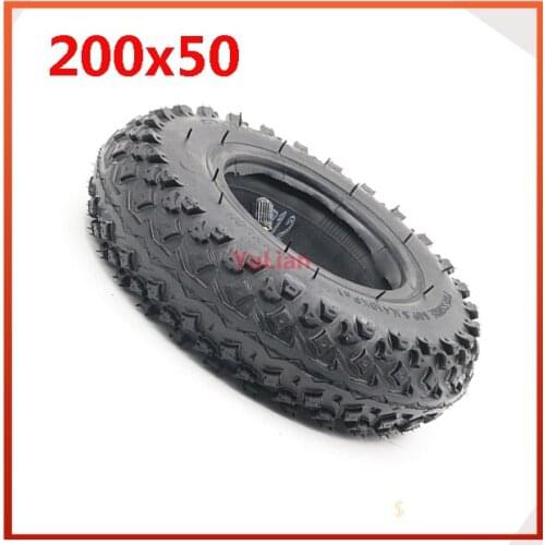 8" X 2") 200X50 (8 Inch)Tire Fit for Electric Gas Scooter & Electric Scooter(inner Tube Included) Wheelchair Wheel