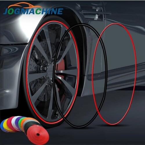 8M/Roll Rimblades Rim protector Car Vehicle Color Wheel Rims Protectors Guard Line Rubber Moulding Trim Decor Strip Tire