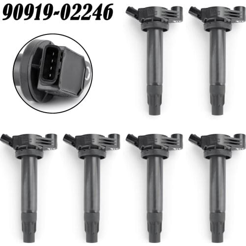 Artudatech 90919-02246 6PC Ignition Coil For ES330 RX330 RX400h for Toyota Camry Solara Highlander Accessories