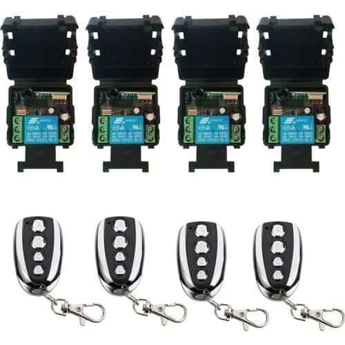Wireless Remote Control Switch DC 24V 10A 1CH rf Relay Receiver and Transmitter for remote switch garage motor control