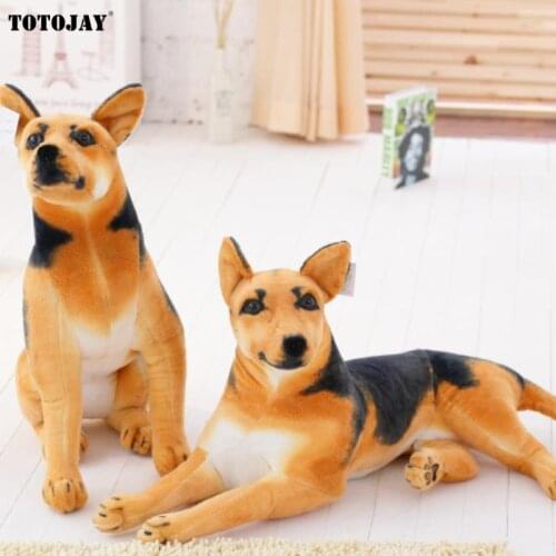 1pc 30-90cm Giant Simulation Plush Dog Toy Realistic Stuffed Animals German Dog Shepherd Plush Toys Gift For Children Home Decor