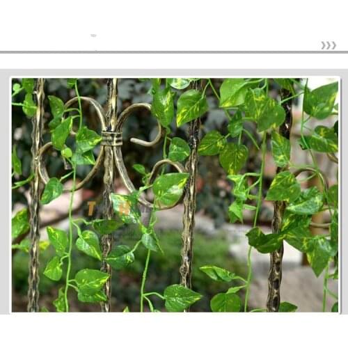 Artificial Silk Plastic Wall Hanging Plant Vine Flower Rattan Craft Ornament Supplies For Wedding Home Garden Decorations
