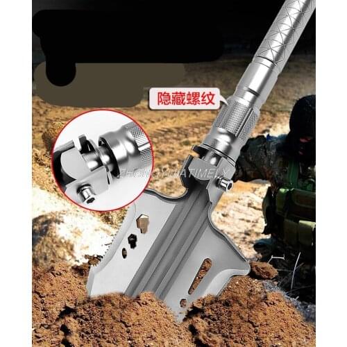 Made of military manganese steel, folding fishing shovel, truck shovel, outdoor tools