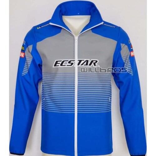 Motocross Full Zip Fleece Classic Jacket For Suzuki MX Dirt Bike Offroad Sweatshirt Keep Warm Hoodie Mens