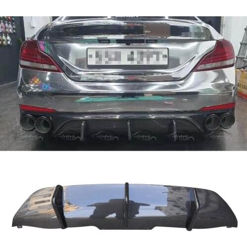 Carbon Fiber Rear Bumper Diffuser Body Kit For Genesis G70 2018UP MODE Style Rear Lip
