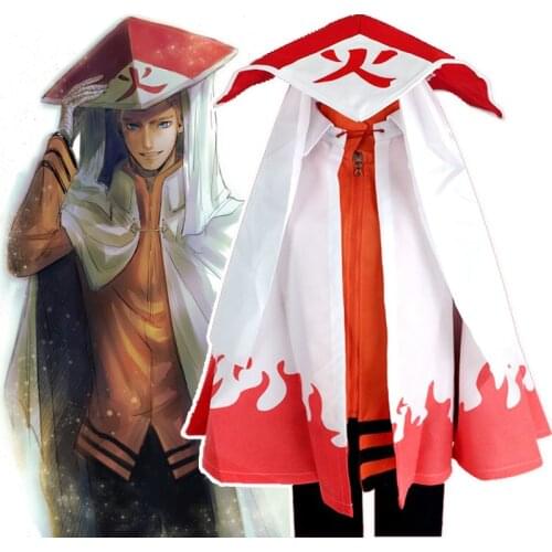 Anime Boruto The Movie Shippuden Cosplay Uzumaki Seventh Hokage Hoodies Coat Jacket Costume Uniform Sweatshirt