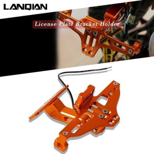 Motorcycle License Plate Bracket Holder For 950 990 SM 950 Adventure 390 790 890 ADVENTURE RC8 R 1290 Super Adventure S T R