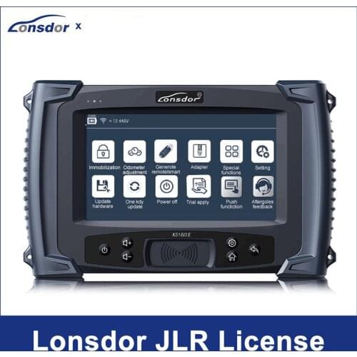 Lonsdor JLR License for 2015-2018 Land Rover Jaguar Write-to-start via OBD for K518ISE K518S