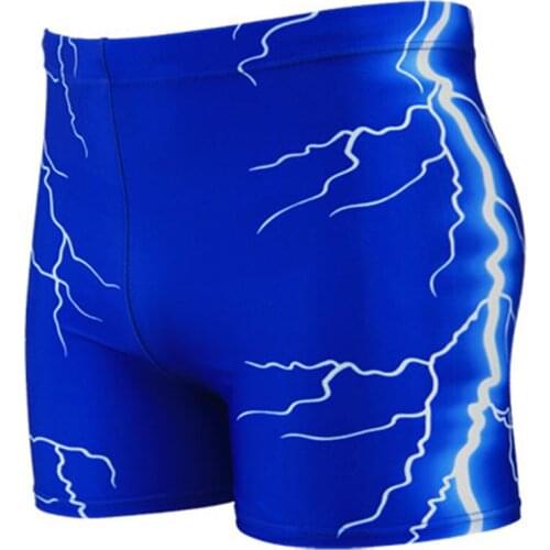 Hot 2020 Outdoor Summer Mens boxer swimming trunks Increasing fertilizer swimwear trunks male Tall waist lightning Shorts