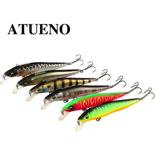 BOTE Hot 1pcs Fishing Lures 10cm/10g Minnow Bait 7 Color Hard Artificial Plastic Fishing Tackle Sinking