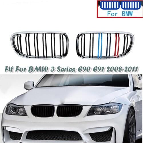 M Performance Car Front Bumper Racing Kidney Grilles Replacement For BMW E90 E91 BMW 3 Series 2008-2011 E39 Saloon Touring
