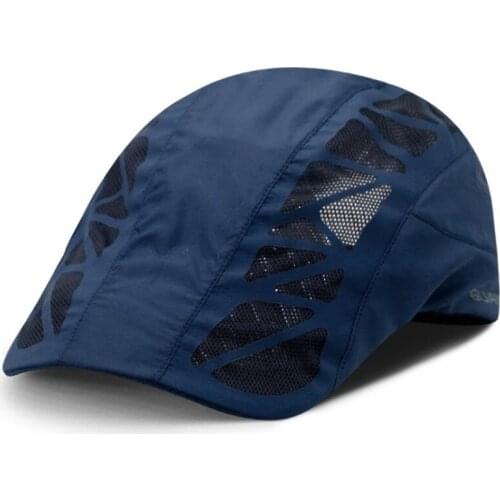 Adjustable size mens breathable beret summer mesh cap snapback cap women casual sports caps UV protection couple hats Dads hat