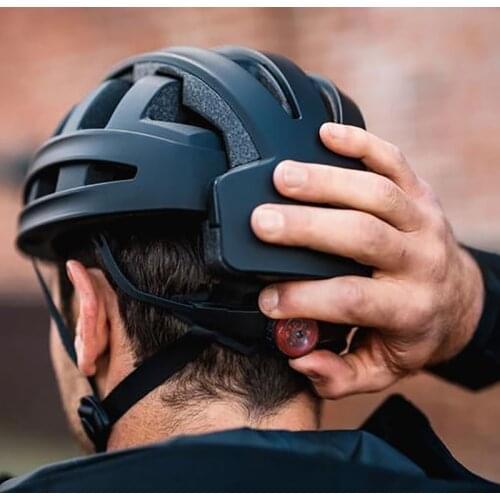 Mens Cycling Helmet City Riding Folding Safety Helmet Portable High Strength SGS Bicycle Helmet MTB LED Helmet Casco Bicicleta