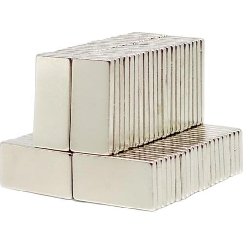 5/10/20/50/200Pcs 20x10x2 Neodymium Magnet 20mm x 10mm x 2 N35 NdFeB Block Super Powerful Strong Permanent Magnetic imanes Block