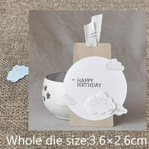 New Design Craft Metal stencil mold Cutting Die Bunny on cloud decoration scrapbook die cuts Album Paper Card Craft Embossing