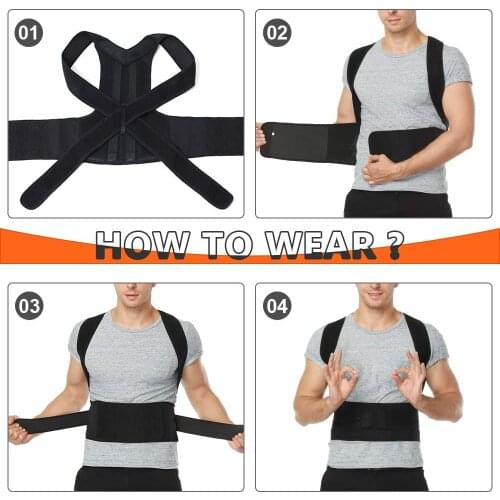 Adjustable Back Posture Corrector Adult Spine Posture Corrector 2021 New Correction Lumbar Posture Pain Relief Back Support Belt