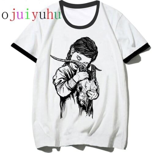 Satan Demon Death Scary Evil T Shirt Harajuku Satanism Grim Reaper Baphomet T-shirt Satanist Horror Tshirt 90s Top Tees