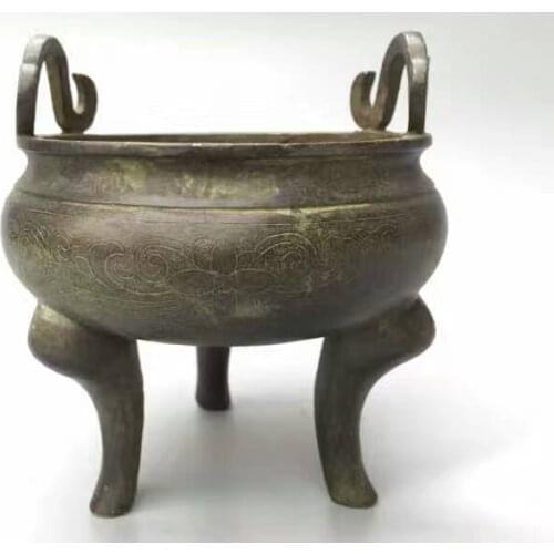 Family Chinese + old copper hand censer free shipping Christmas decorations