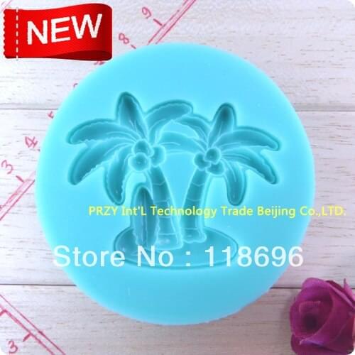 Coconut Tree Silicone Mold,Sugar Mold, Chocolate Mold, Fondant Cake Decoration Sugar Craft Tools baking tools NO.SI209