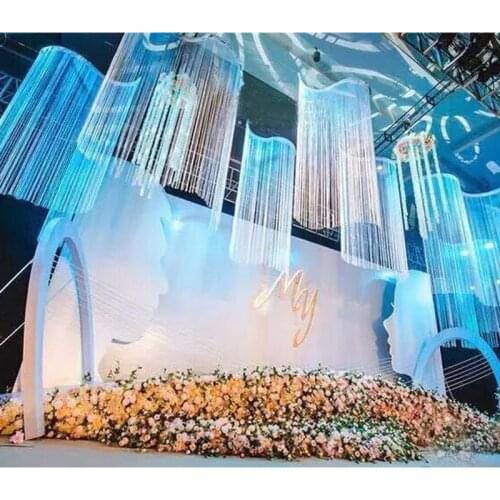 String Curtain Flash Line Shiny Tassel Strings Door Window Decorective Divider Curtain Glitter Valance Home Decoration