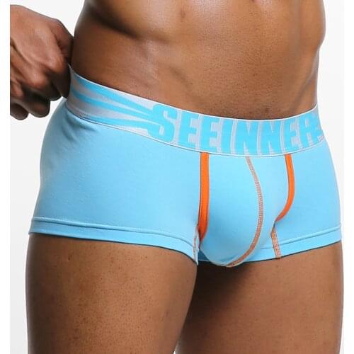 Men Cotton Underpants Mens Boxers Shorts Breathable Cotton Underwear U Pouch Male Panties