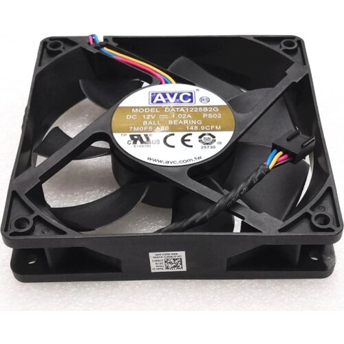 Brand New For AVC 12025 12cm fan double ball 4-wire data125b2g 12V 1.02a 7m05f pwm cooling fan