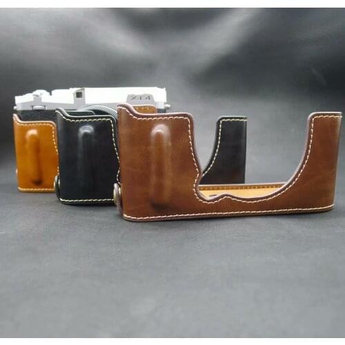 Pu Leather Fuji XE4 Camera Case Bottom Opening Version Protective Half Body Cover Base For Fujifilm X-E4 XE4