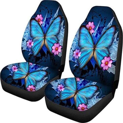 Front Car Seat Protector Cover for Women Butterfly Car Seat Covers Front Seat Cushion Mat For mercedes w203 suzuki swift ford