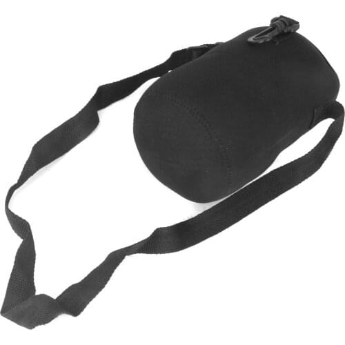 2L Black Sport Water Bottle Sleeve Cover Soft shoulder Case Insulated Holder