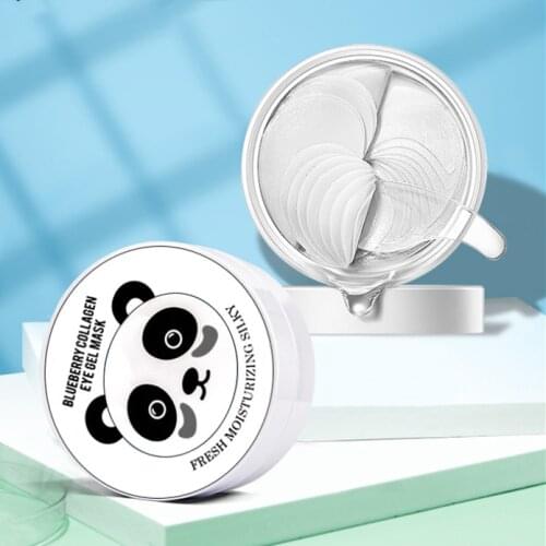 60PCS Niacinamide Whitening Eye Mask Birds Nest Caviar Essences Anti-Wrinkle Firming Eyes Mask Skin Care Beauty Gel Patch